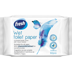 FRESH Toalet papir Premium, Vlažni, 60/1