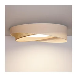 BRILAGI- LED plafonsko svetlo VELVET TWIST LED/24W/230V 4000K O 55 cm hrom/bež.