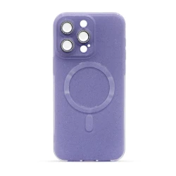 Maska za telefon MAGSAFE GLITTER za Iphone 15 Pro Max svetlo, Ljubičasta