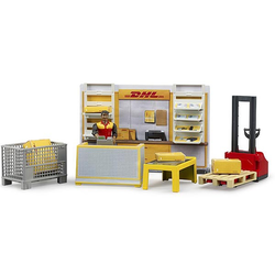 Set DHL Paketshop sa paletarom i figurom Bruder 622510