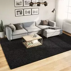 Tepih OVIEDO kratkih vlakana crni 240 x 340 cm