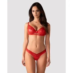 Sexy veš set 2-delni Aliosa crveni - 2XL/3XL