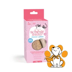 Schesir Baby Cat Chicken With Salmon & Chicken Liver Mulitipack 3X55G, Za Mačiće