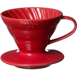 Hario keramični kavni Dripper V60-01, rdeč