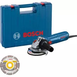 Bosch Ugaona brusilica GWS 12-125, 1200W, 125mm, 1x Dijamantska rezna ploča 125x22.23 mm, Profi kofer, 06013A6102
