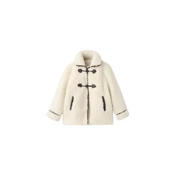 MANGO KIDS Prehodna jakna MARINE kremna
