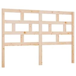 Vidaxl Posteljno vzglavje 141x4x100 cm trdna borovina
