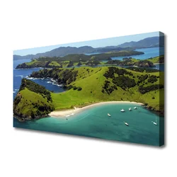 tulup.si Slika na platnu Morje forest beach landscape 120x60 cm