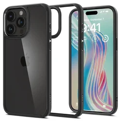 SPIGEN Ultra Hybrid maska za IPHONE 15 PRO MAX mat crna