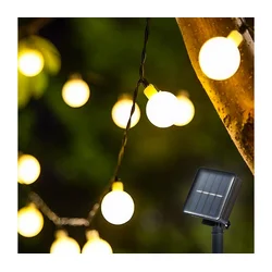 Brilagi - LED solarna dekorativna girlanda BUBBLE 50xLED/8 funkcija, 7 m, IP65, topla bela
