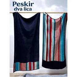 Plažni peškir Dva Lica 86x163 cm Dezenirana boja