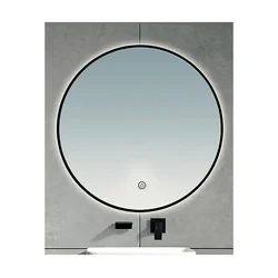Brilagi - LED ogledalo za kupatilo VENA BLACK LED/19W/230V 60 cm IP44 CRI 90 prigušiva.+CCT