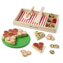 Leseni igralni komplet Pizza Melissa & Doug (806110)