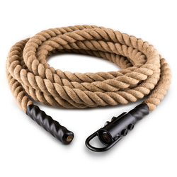 CAPITAL SPORTS Power Rope H6 s kavlji, 6m 3,8cm konop, vrv za vadbo s kavljem (FIT13-Power Rope H6)