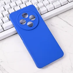 Silikonska maska za Xiaomi Redmi 14C i Redmi A4 Pro Camera, Tamnoplava