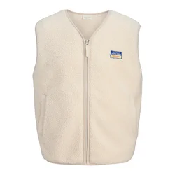 JACK & JONES Brezrokavnik JORPOCKY bež