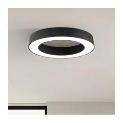 Ondaluce - LED prigušiva stropna svetiljka GLOBUS LED/80W/230V prečnik 100 cm crna
