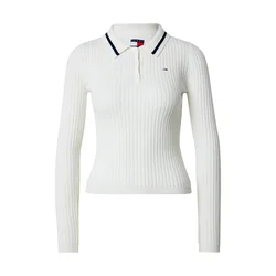 Tommy Jeans Pulover ESSENTIAL temno modra/bela