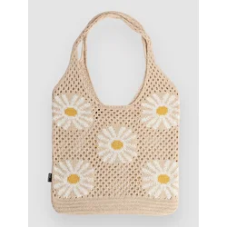 Blue Tomato Crochet Torbica dark beige w daisy
