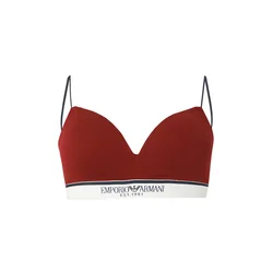 Emporio Armani Nedrček temno rdeča/črna/bela