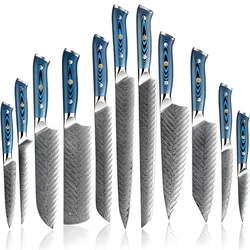 Set damašćanskih kuhinjskih noževa TU-37511 - Plava KP37511