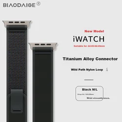 Biaodaige Zamenska narukvica za pametne satove za Apple Watch, Crna