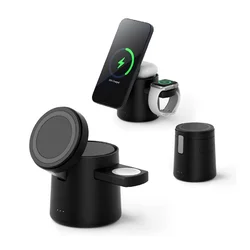 Bezicni punjač 3u1 za Iphone/AirPods/Apple watch S7 crni