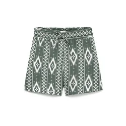 VERO MODA Hlače VMMYMILO  smaragd / bela