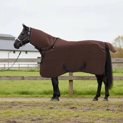 Pokrivač za konje Puni tamnosmeđi 155 cm Poliester