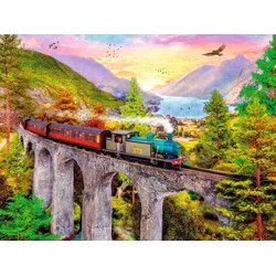 Ravensburger Puzzle Jesenska vožnja z vlakom 1500 kosov