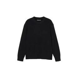 Pull&Bear Pulover črna