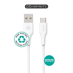 eSTUFF INFINITE kabel USB C-A 1m, bel