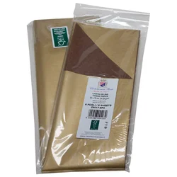 PAPIR UKRASNI TISSUE 50X75CM PK6 CARTOTECNICA ROSSI Z8017 METALIK ZLATNO-SMEĐI BLIS.