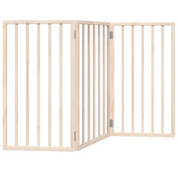 Vrata za pse Sklopiva 3 Panela 150 cm Drvo Topole