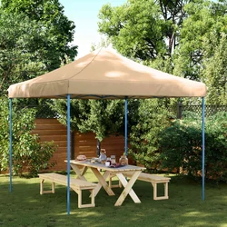 Šator za zabave Bež 292 x 292 x 315 cm Oxford tkanina