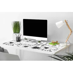 Decormat Podloga za pisalno mizo Black and white pattern 100x50 cm