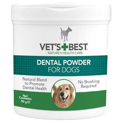 VETS BEST Prah za zube pasa Dental Powder, 90 g