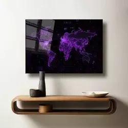 Wallity Dekorativna slika na kaljenom staklu, 40x60cm, Šarena