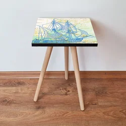 Hanah Home Klub sto Shp315, 35x42x35 cm, Šareni