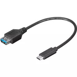USB 3.0 SuperSpeed kabel A/ženski  moški C, 0,2m