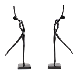 DIKER HOME Elegantna figura joga, Crna