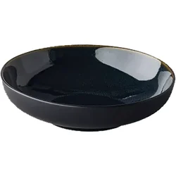 Style Point Globok krožnik Speckle 22 cm, moder/črn