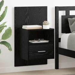 Noćni ormar 2 pcs Crni hrast 50 x 32,5 x 80cm Konstruirano drvo