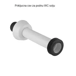 GEBERIT Priključna cev za podnu wc šolju bela