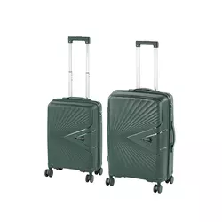 Komplet kovčkov TraveLux Endure II na rolerjih temno zelene barve