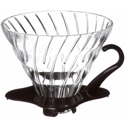 Hario stekleni Dripper V60-02, črn