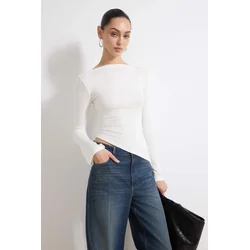 Trendyol Milla Ženska bluza, Krem