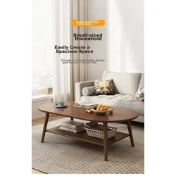 Shanshanmuyi Klub sto,100x42x48 cm, Orah