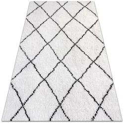 Decormat Zunanja preproga Črne vzorčne črte 150x225 cm