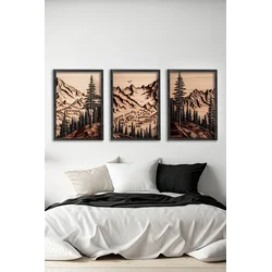 Wallity Slika Ersy3Syhcrv33, 3 dela, 34 x 49 cm